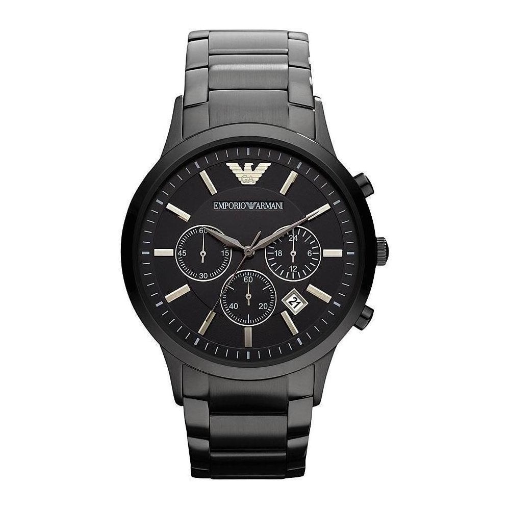 Emporio Armani AR2453 Mens Black Renato Watch