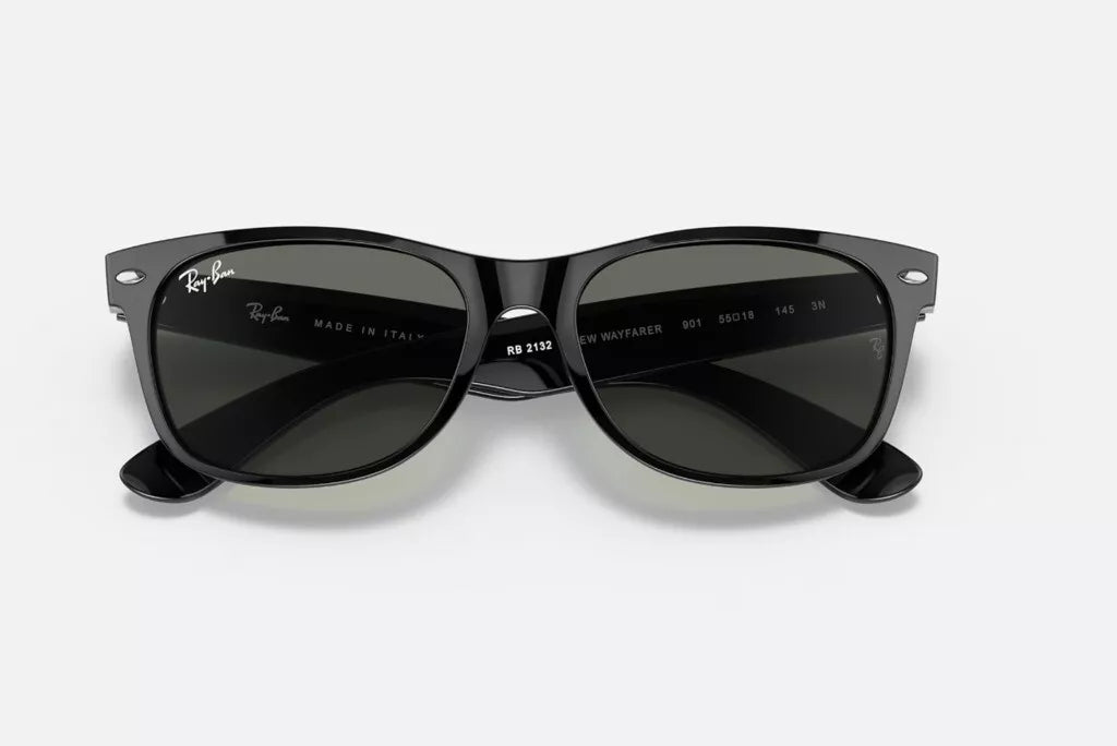 Ray-Ban NEW WAYFARER Sunglasses RB2132 901 52 18 3N ~ Black