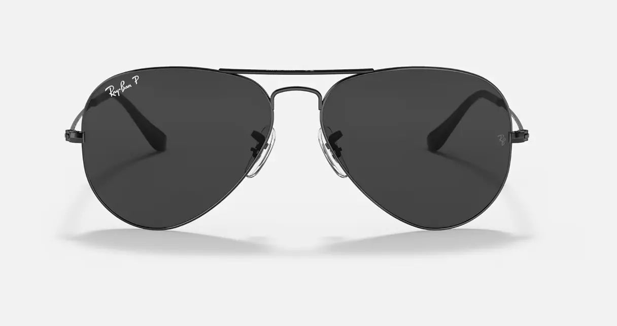 Ray Ban Aviator Total Black RB3025 002/58 58 14 3P (polarized)