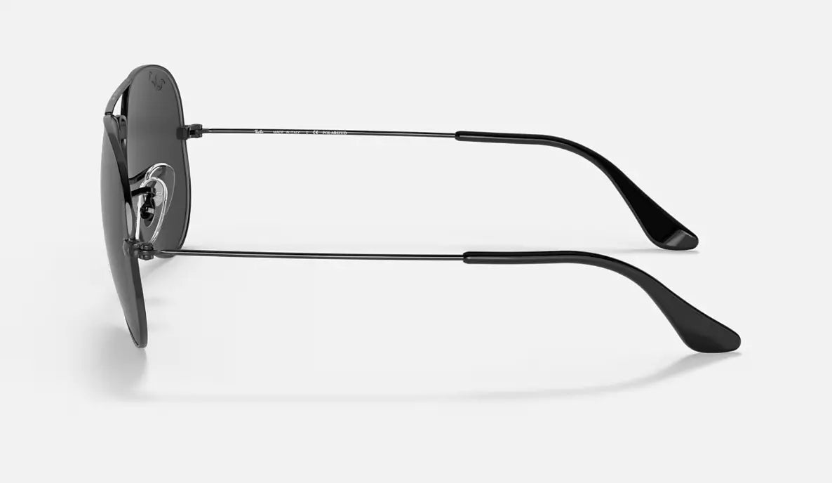 Ray Ban Aviator Total Black RB3025 002/58 58 14 3P (polarized)
