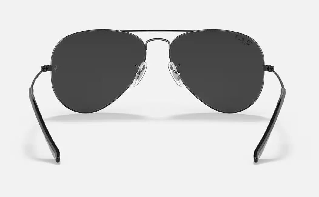 Ray Ban Aviator Total Black RB3025 002/58 58 14 3P (polarized)