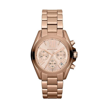 Michael Kors Ladies Rose Gold Bradshaw Mini Watch MK5799