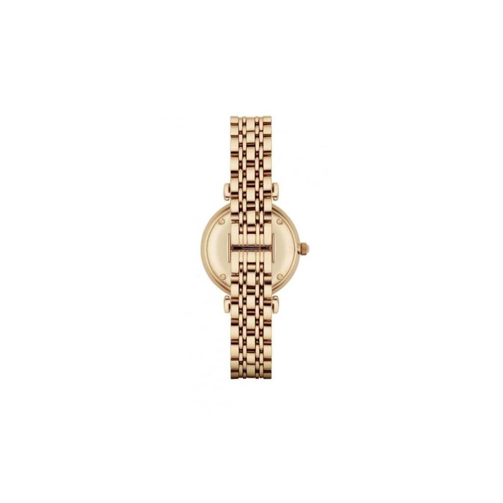 Emporio Armani Ladies Gold Gianni T-Bar Watch AR1907